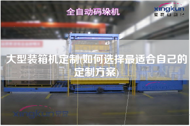 大型裝箱機(jī)定制(如何選擇z適合自己的定制方案)